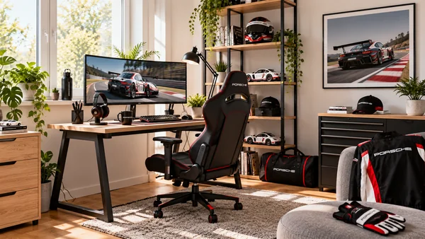 Вдъхновение за фенски работен кът Porsche Motorsport