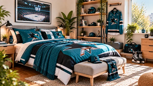 Вдъхновение за фенска стая San Jose Sharks