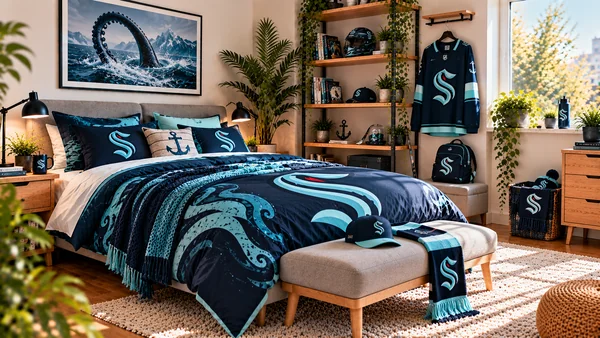 Вдъхновение за фенска стая Seattle Kraken