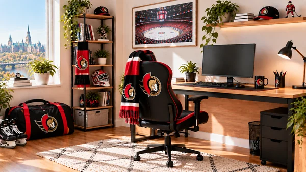 Вдъхновение за фенски работен кът Ottawa Senators
