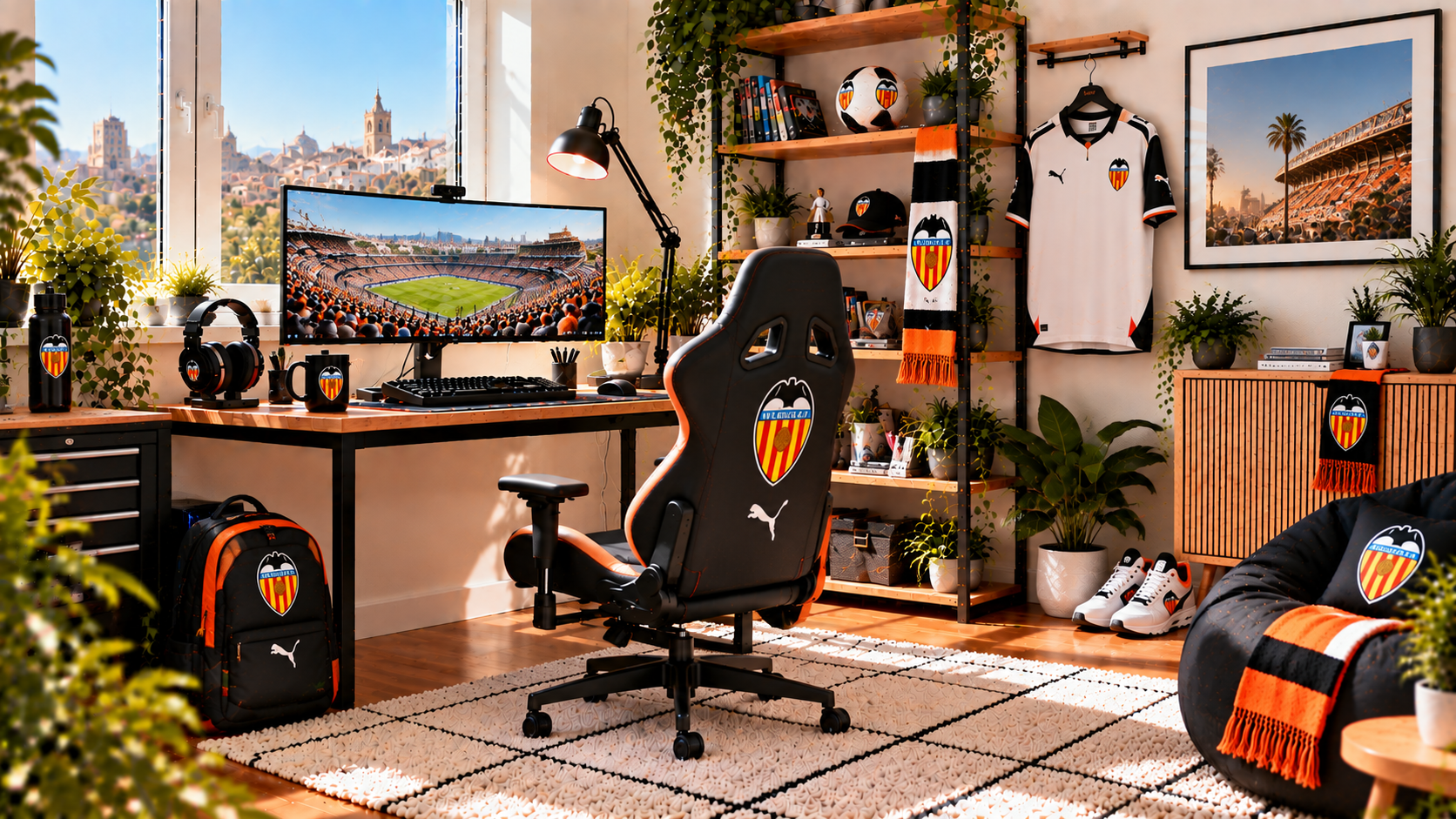 Вдъхновение за фенски работен кът Valencia CF