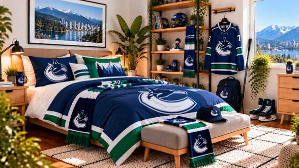 Вдъхновение за фенска стая Vancouver Canucks