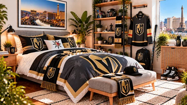 Вдъхновение за фенска стая Vegas Golden Knights