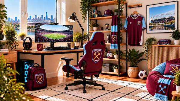 Вдъхновение за фенски работен кът West Ham United
