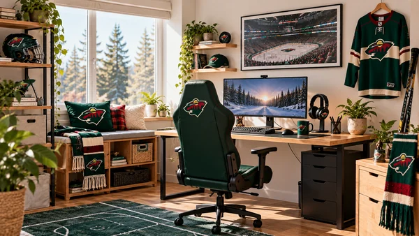 Вдъхновение за фенски работен кът Minnesota Wild
