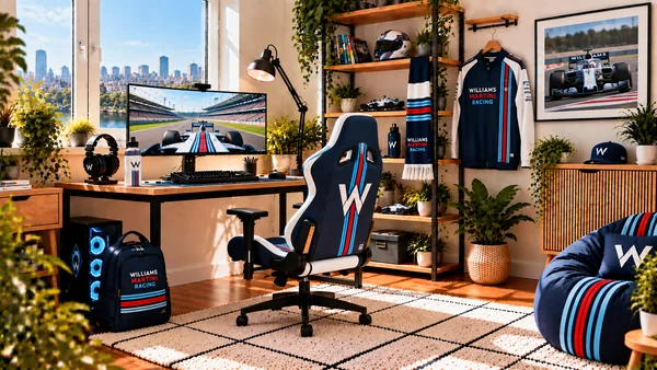 Вдъхновение за фенски работен кът Williams Martini Racing